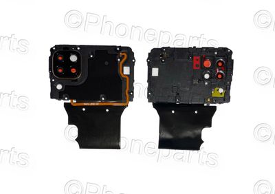 Blindaje Marco + Lente Camara Huawei P40 Lite Negro