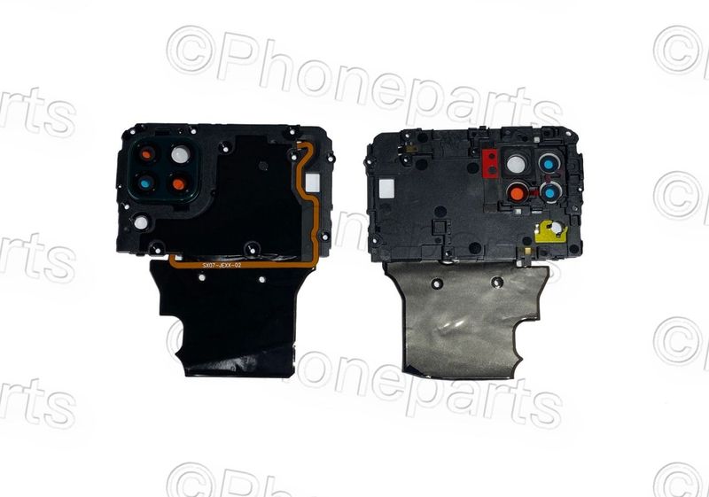 Blindaje Marco + Lente Camara Huawei P40 Lite Verde