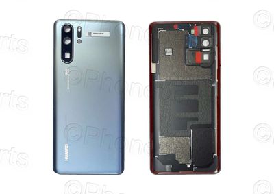 Carcasa Trasera Tapa Batería con Lente de Cámara y Flash Huawei P30 PRO VOG-L29C Plata