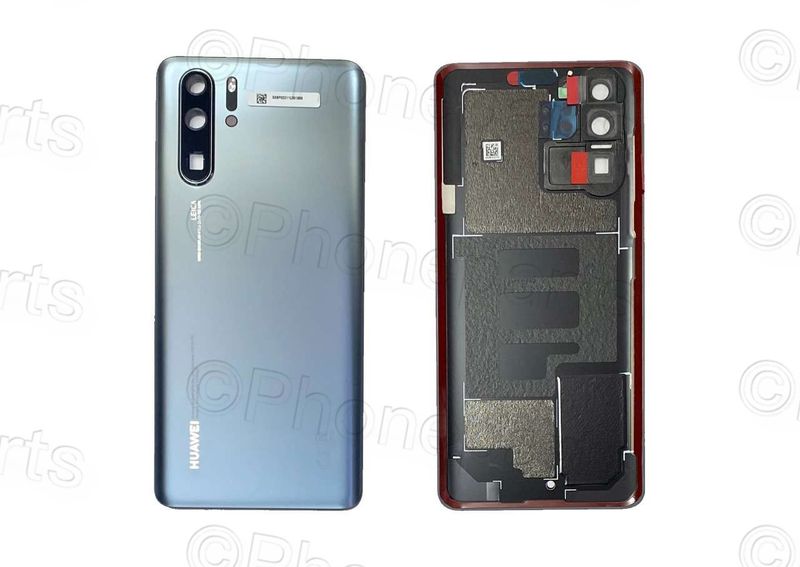Carcasa Trasera Tapa Batería con Lente de Cámara y Flash Huawei P30 PRO VOG-L29C Plata