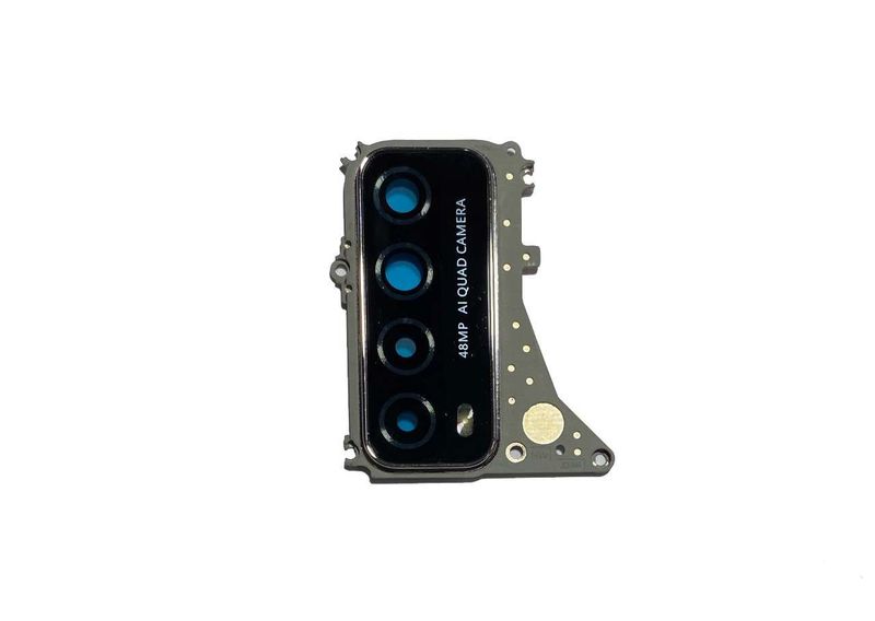 Lente Cámara Trasera con Marco y Embellecedor Huawei Psmart 2021 Dorado