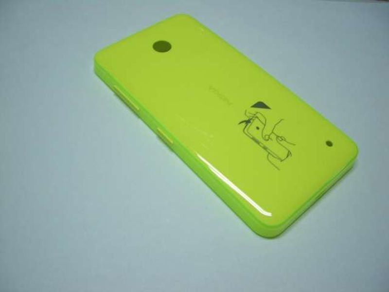 Carcasa Trasera Tapa Batería Nokia Lumia 630 635 Amarillo Brillo
