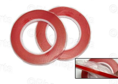 Cinta Roja Pegatina Doble Cara 5 mm Extra Fuerte