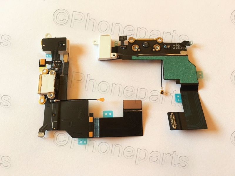 Cable Flex Conector Carga Apple IPhone 5SE Blanco + Micro Conector Accesorios