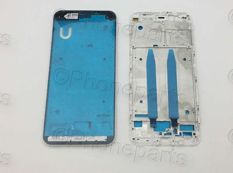 Carcasa Intermedia Marco Frontal con Pegatina Pantalla Xiaomi Mi A1, Mi 5X Blanco