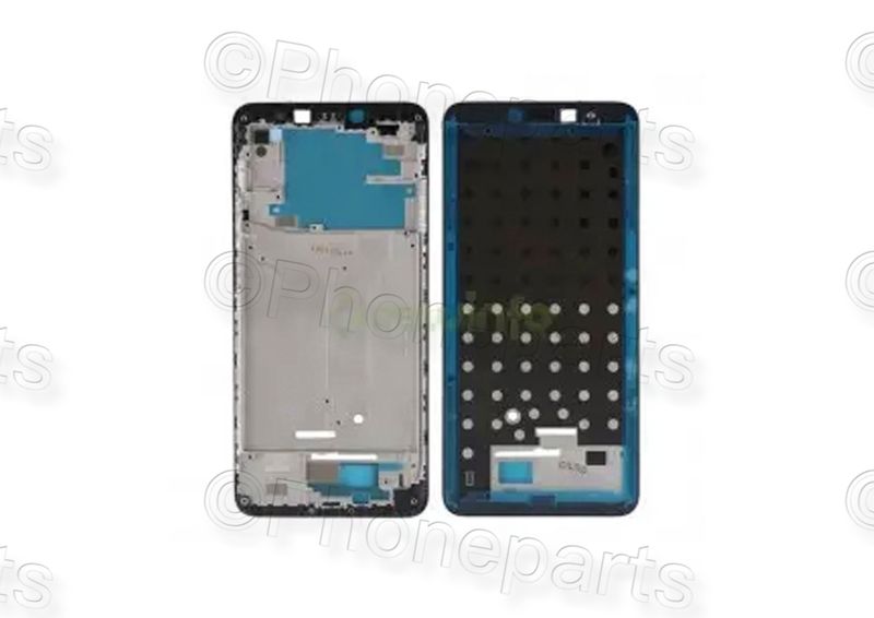 Carcasa Intermedia Marco Frontal con Pegatina Pantalla Xiaomi RedMi S2 Negro