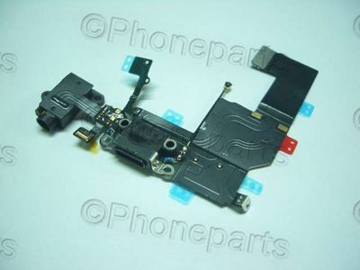 Cable Flex Carga Apple iPhone 5C Negro