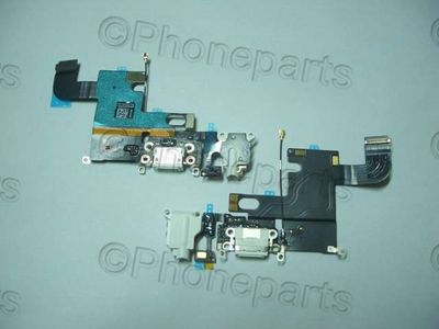 Cable Flex Conector Carga Apple iPhone6 Blanco con Micro y Jack de Audio