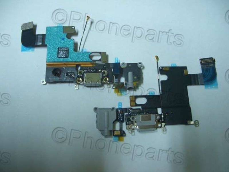 Cable Flex Conector Carga Apple iPhone6 Negro Gris con Micro y Jack de Audio