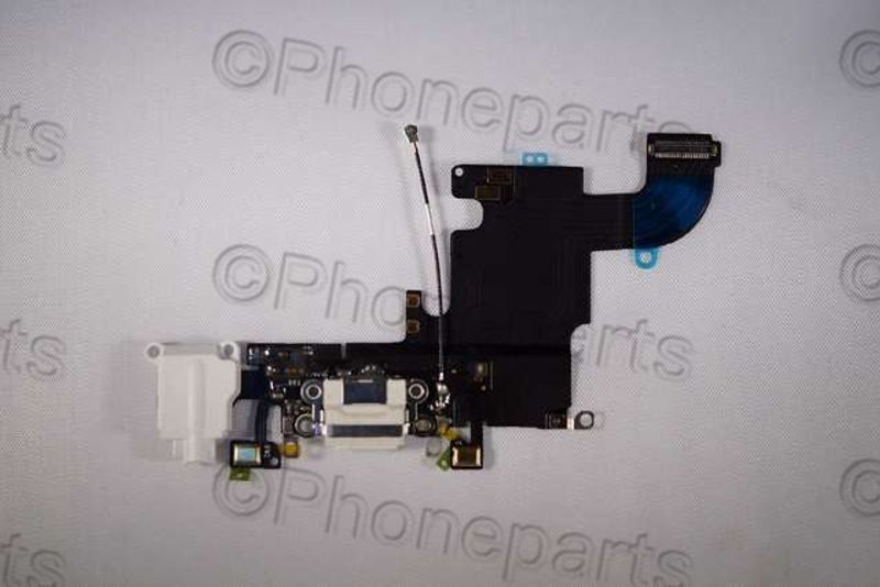 Cable Flex Conector Carga Blanco Apple iPhone 6s con Micro Jack Audio