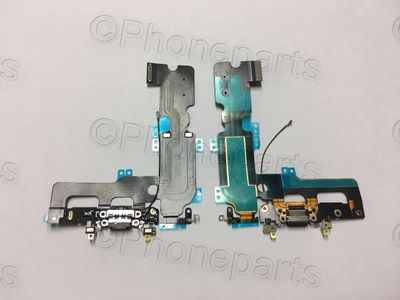 Cable Flex Conector Carga Apple IPhone7 Plus 7+ Negro con Micro