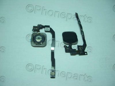 Cable Flex Menu (HOME) Apple iPhone 5S 5SE con Botón Negro y Lector de Huella