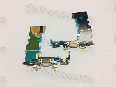 Cable Flex Conector Carga con Micro Apple Iphone8 Dorado