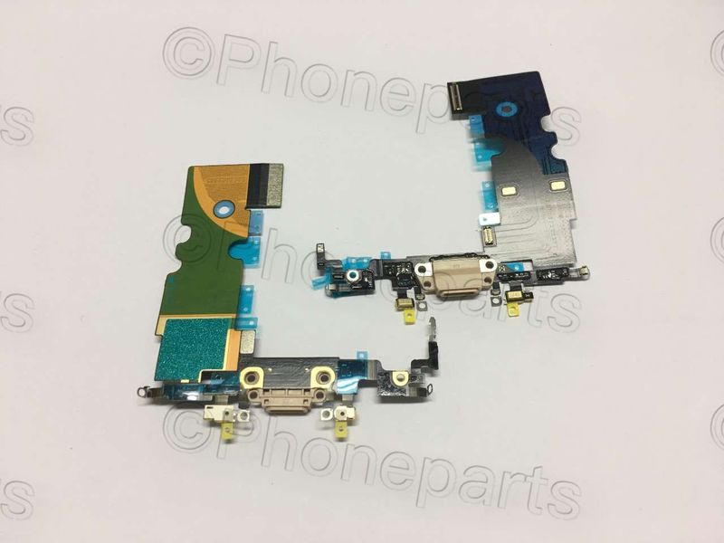 Cable Flex Conector Carga con Micro Apple Iphone8 Dorado