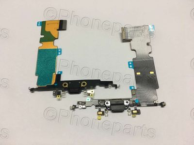 Cable Flex Conector Carga con Micro Apple iPhone8 Plus, 8+ Negro
