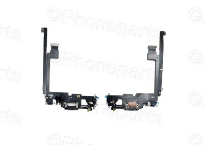 Cable Flex Conector Carga Lightning con Micro Apple Iphone12 PRO MAX Negro