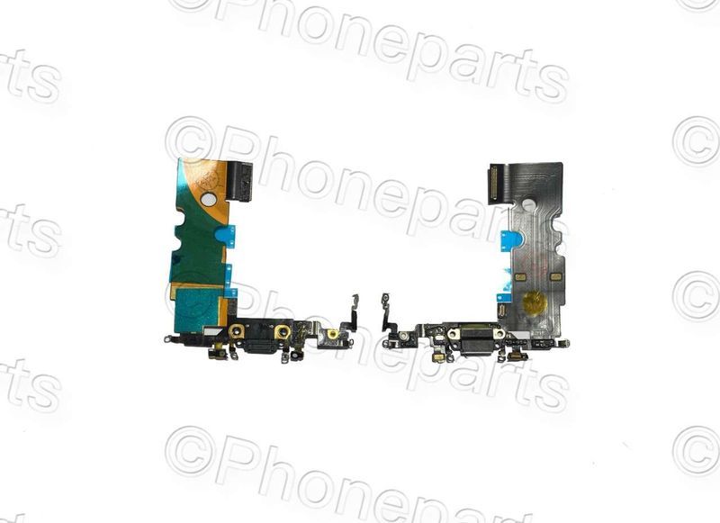 Cable Flex Conector Carga con Micro Apple Iphone8, Iphone SE 2020/2022 Negro