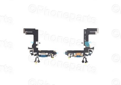 Cable Flex Conector Carga Lightning con Micro Apple Iphone13 Mini Azul