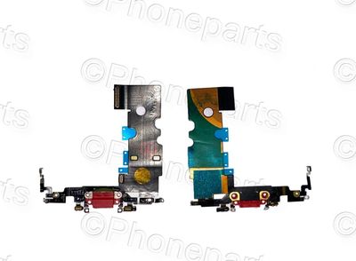 Cable Flex Conector Carga con Micro Apple Iphone8, Iphone SE 2020/2022 Rojo