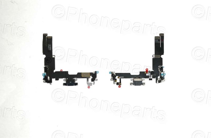 Cable Flex Conector Carga Lightning con Micro Apple Iphone14 Plus Negro