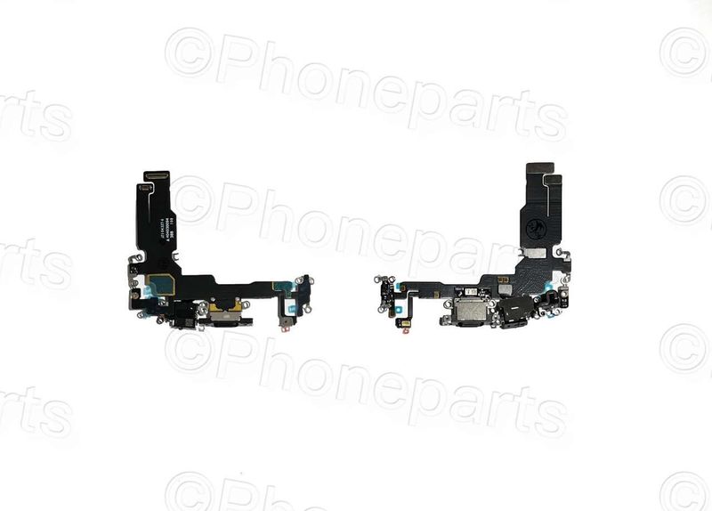 Cable Flex Conector Carga TipoC con Micro Apple Iphone15 Negro