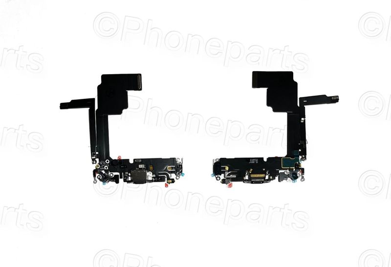 Cable Flex Conector Carga TipoC con Micro Apple Iphone15 PRO Negro