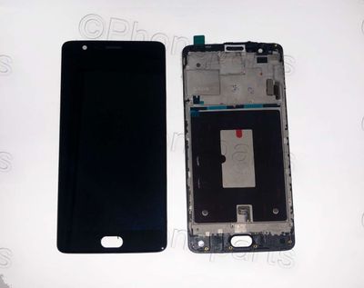 Pantalla Completa OnePlus 3T Negro con Marco Lcd Original (OP1009)