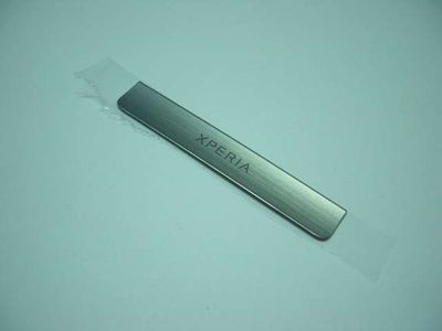 Embellecedor Inferior Sony ST23 Xperia Miro Plata