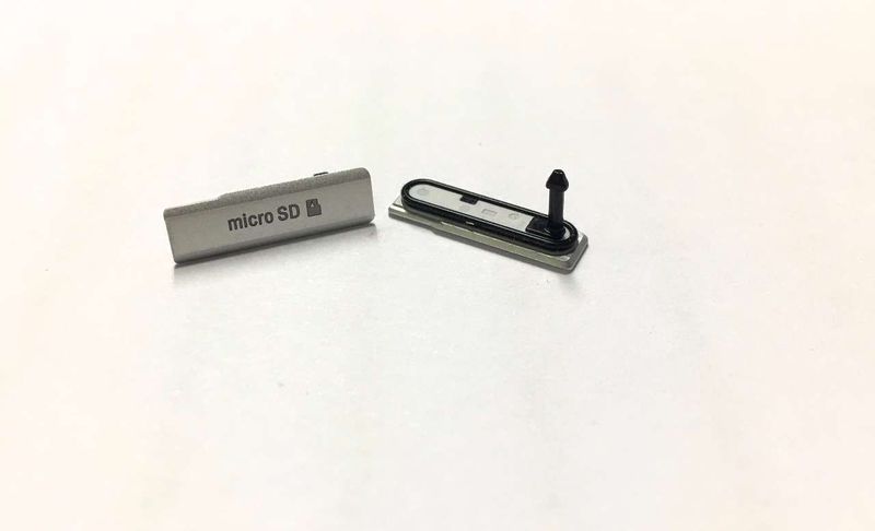 Tapa Lateral Tarjeta Memoria MicroSD Sony Xperia Z1 C6902 C6903 C6906 C6943 L39h Blanca