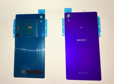 Tapa Batería Original con Pegatina doble Cara Sony Xperia Z2 D6502 D6503 D6543 L50w Lila
