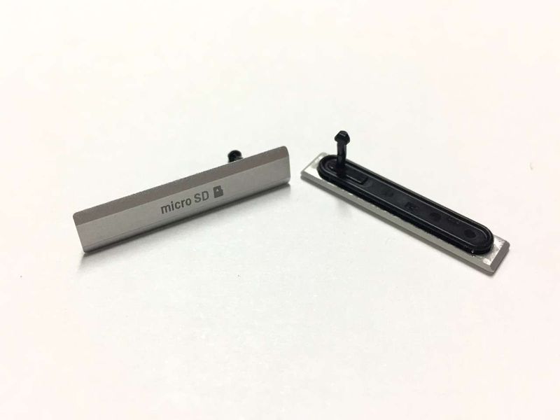 Tapa Lateral Tarjeta Memoria MicroSD Sony Xperia Z2 D6502 D6503 D6543 L50w Blanca