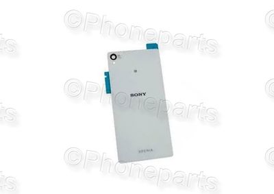 Carcasa Trasera Tapa Batería Original con Pegatina Doble Cara Sony Xperia Z3c Compact D8503 Blanca
