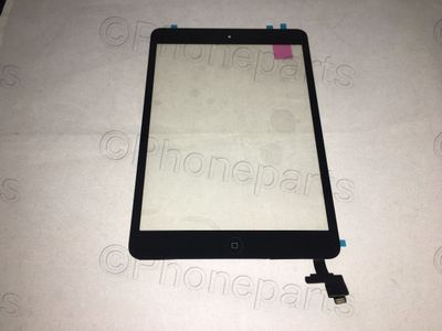 Digitalizador / Pantalla Táctil Apple IPAD Mini Negro con Pega Doble Cara y Botó