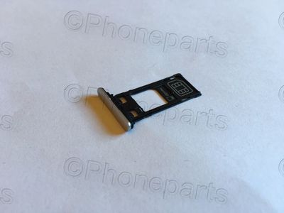 Bandeja Porta SIM y MicroSD Sony Xperia X Performance F8131 F8132 Blanco Plata