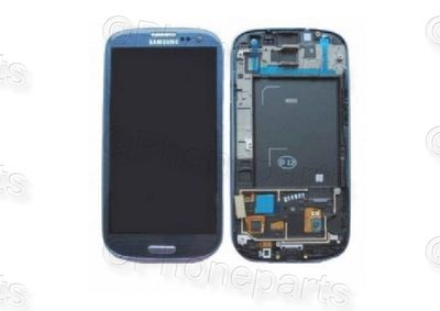 Pantalla Completa Samsung I9300 Galaxy S3 Gris con Marco 100% ORIGINAL