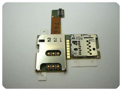 Módulo Tarjeta SIM y Tarjeta Mem. Con Flex Nokia E51