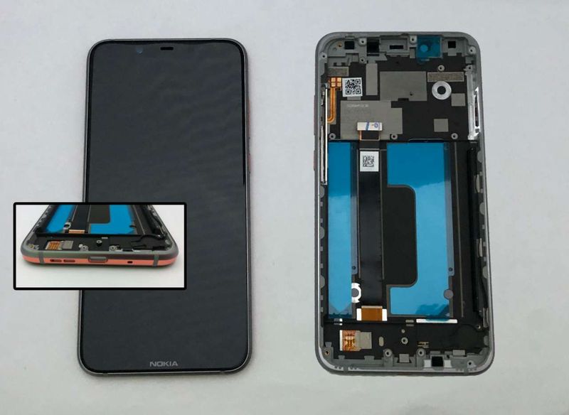 Pantalla Completa Nokia 8.1 ( Nokia X7) Acero con Marco