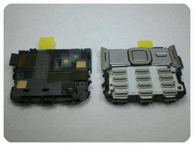 Teclado con Placa Teclado, Flex y Micrófono Nokia N82 Plata