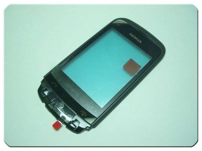 Carcasa Frontal con Digitalizador y Teclado Nokia C2-02 Negro