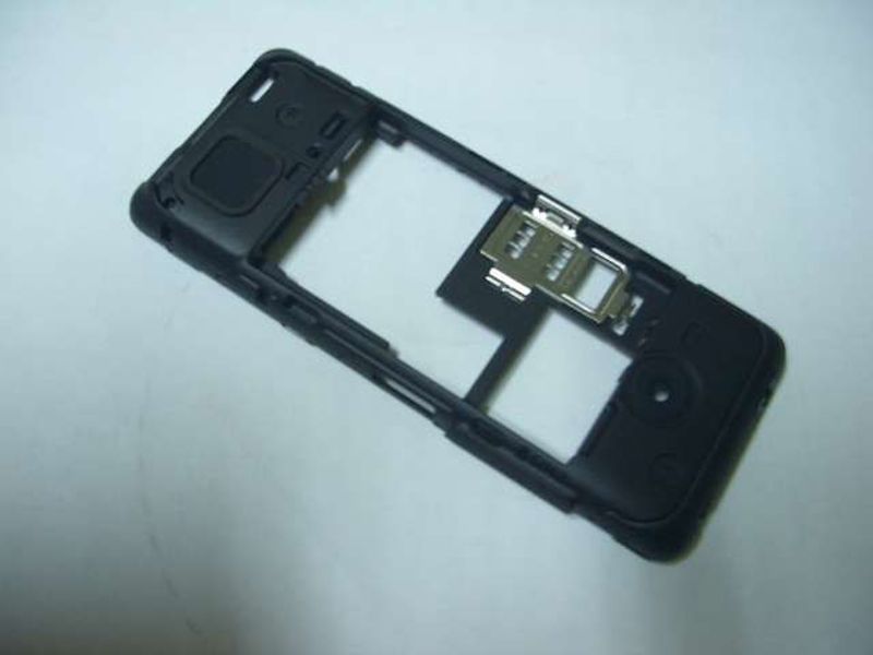 Carcasa Trasera Chasis Nokia Asha 206 Dual SIM Negro