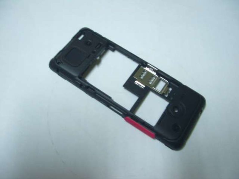 Carcasa Trasera Chasis Nokia Asha 206 Dual SIM Negro Rosa