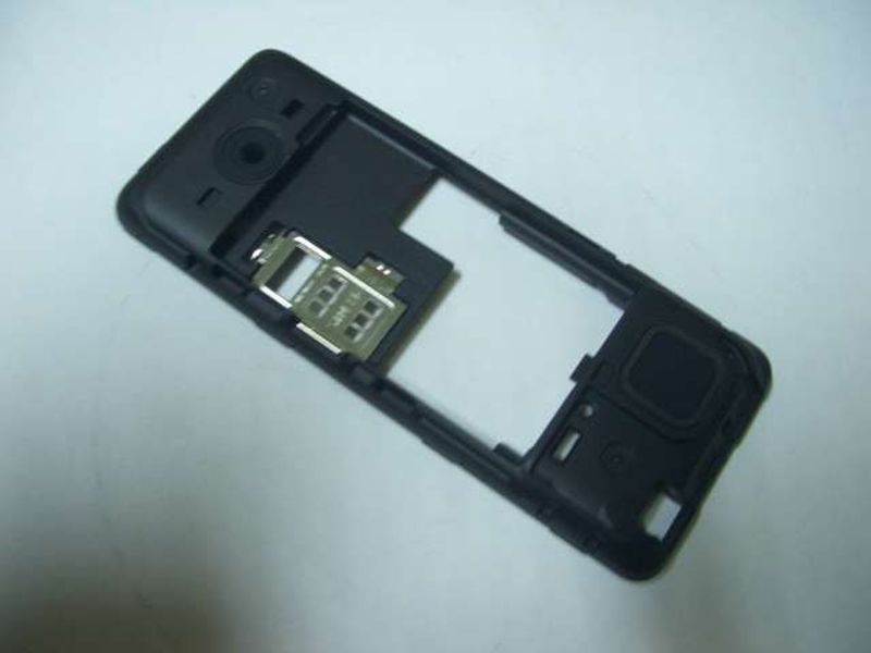 Carcasa Trasera Chasis Nokia Asha 206 Negro