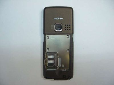 Carcasa Intermedia Chasis Nokia 6300, 6301 Marrón (Chocco/Cocoa)