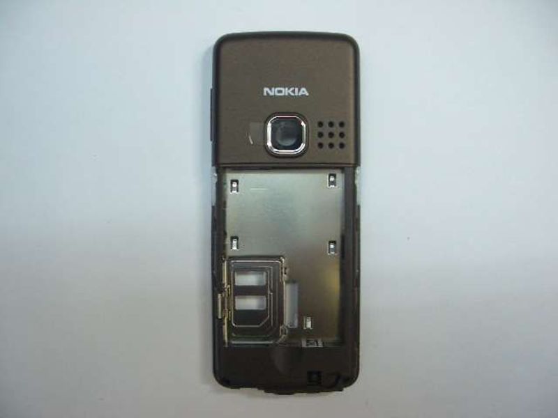 Carcasa Intermedia Chasis Nokia 6300, 6301 Marrón (Chocco/Cocoa)