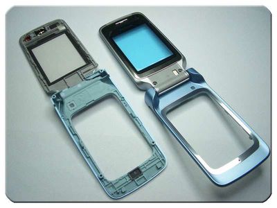 Carcasa Intermedia con Bisagra y Altavoz Nokia 6290 Azul