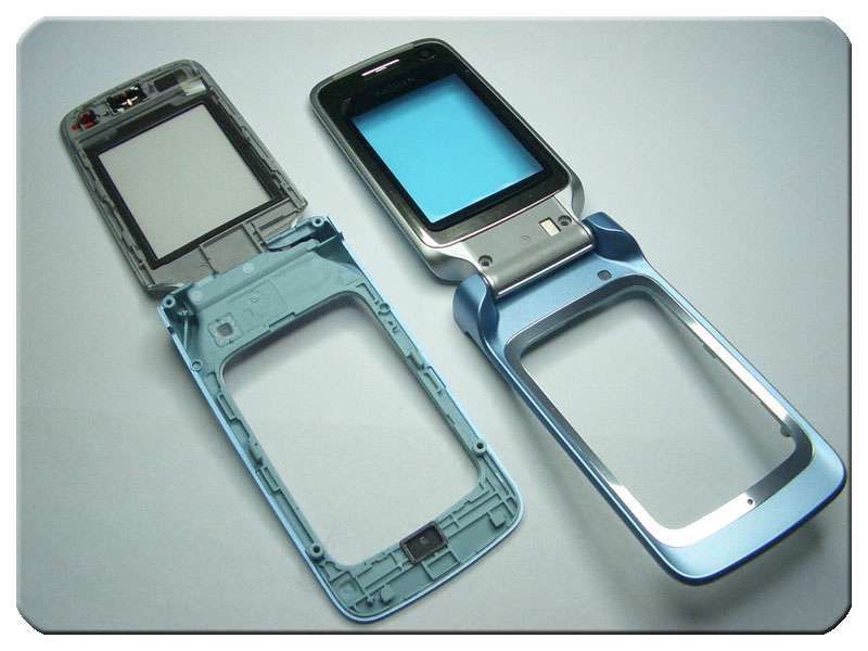 Carcasa Intermedia con Bisagra y Altavoz Nokia 6290 Azul