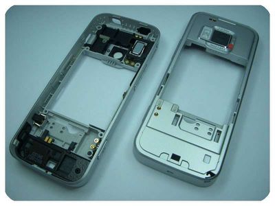 Carcasa Trasera Chasis Nokia N78 Plata con Buzzer Antena c