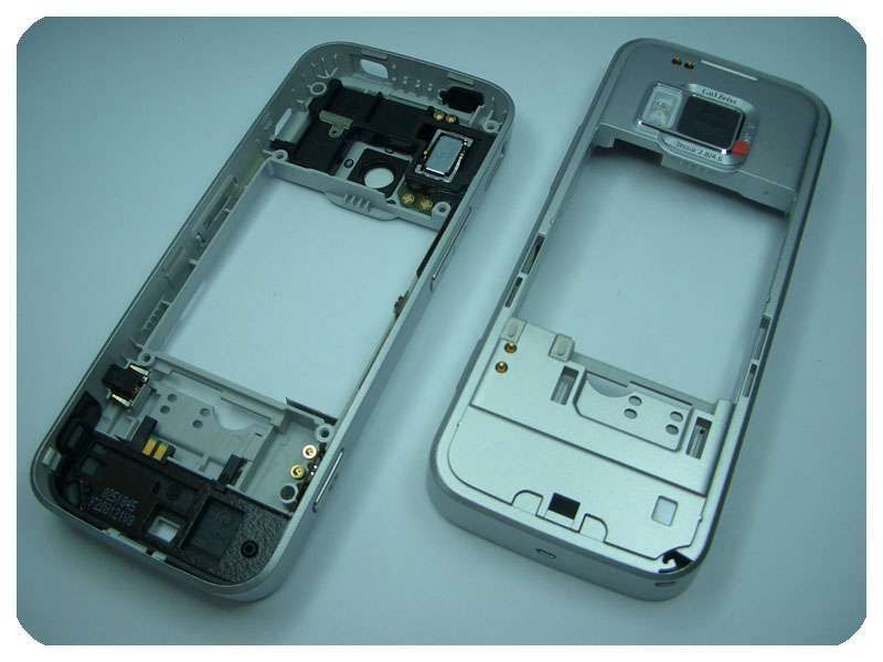 Carcasa Trasera Chasis Nokia N78 Plata con Buzzer Antena c