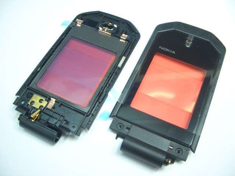 Carcasa Ventana Display con Altavoz y Embolo Nokia 7070 Negro