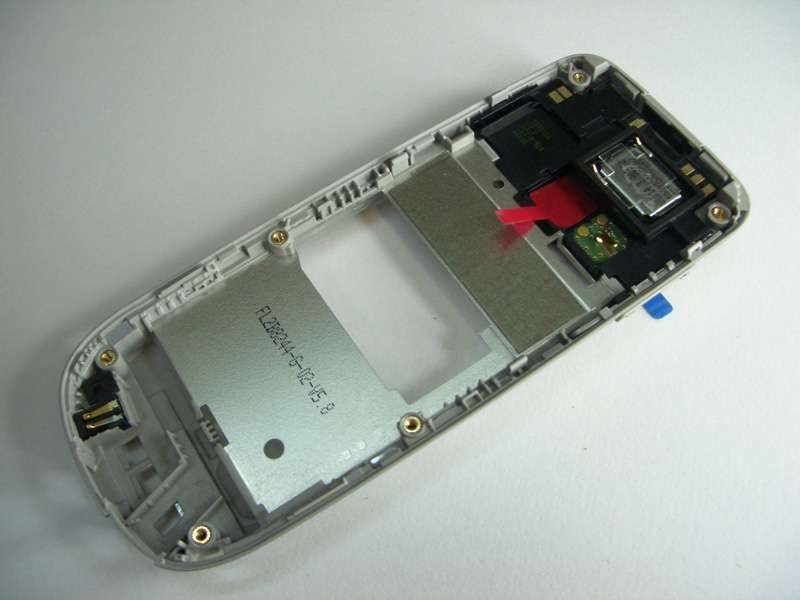 Chasis Nokia 3120c con Buzzer, Flash, Carga y Antena Gris Claro